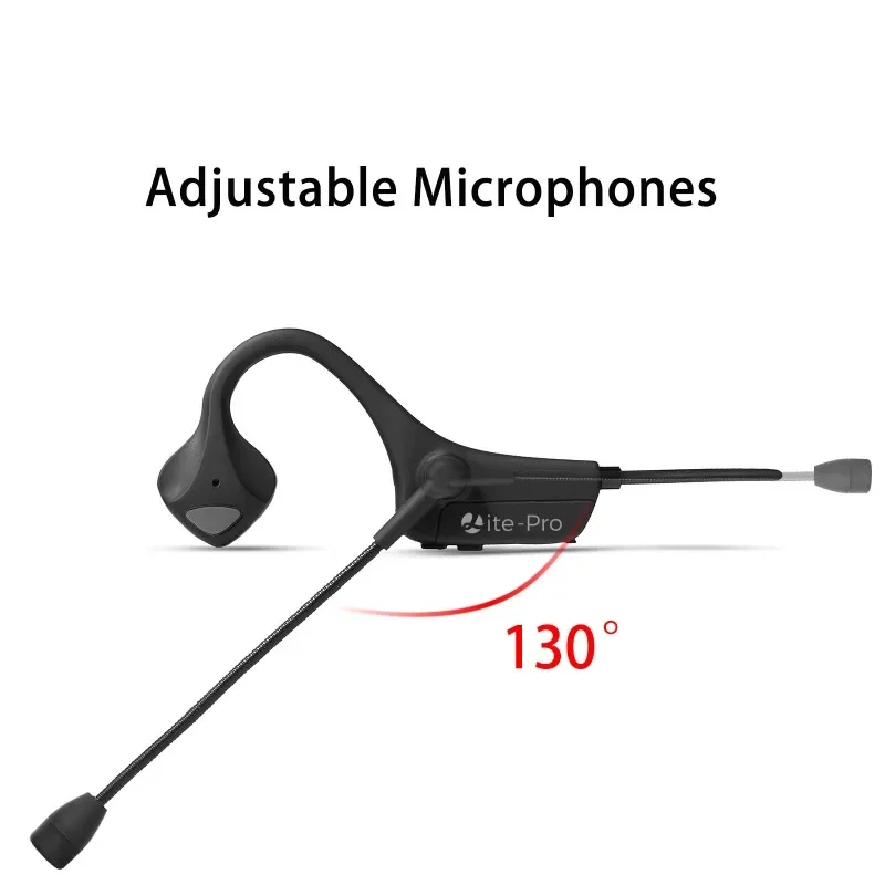 On-ear Bone Conduction Headset Noise-canceling Bluetooth Voice Headset Business Driving Headset Gaming Low Latency Microphone