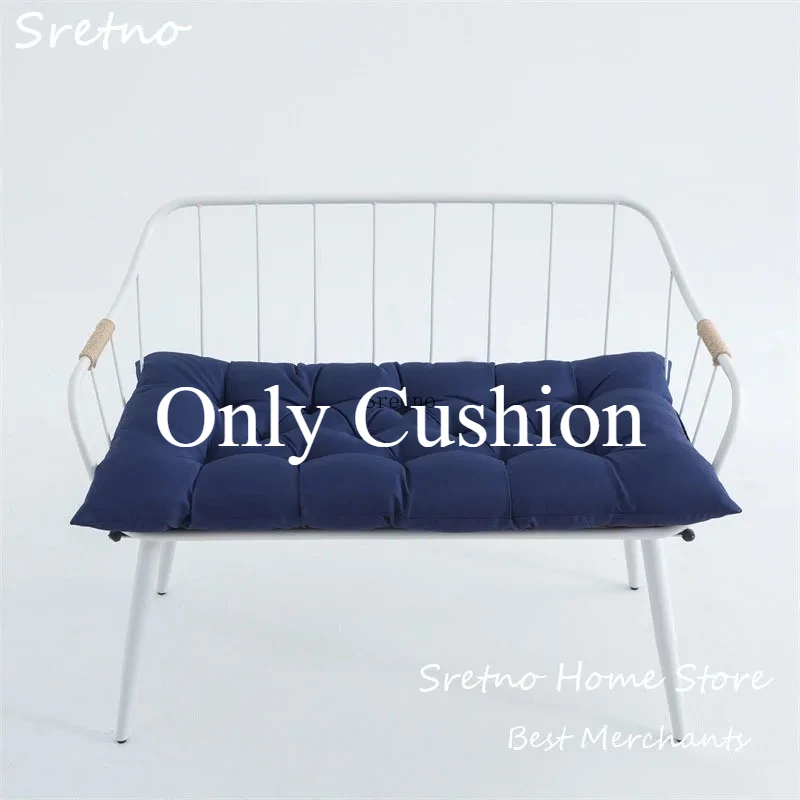 SRETNO Outdoor Waterproof Seat Cushion Garden Bench Sun Protection Chair Cushions, PP Cotton Filling, Home Decorations Cushion