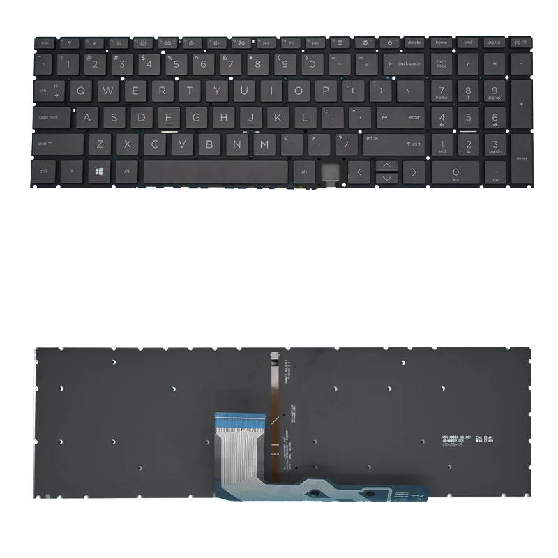 For HP 15M 15-ED TPN-C149 W140 15-AG 15-EE 17-CG US Laptop Backlight Keyboard Replacement