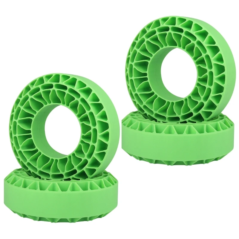 4 قطعة إطار سيليكون إدراج ل 1/10 تسلق سيارة سيليكون المخمدات بطانة لنموذج مركبة متعددة التضاريس القدرة على التكيف 15UB