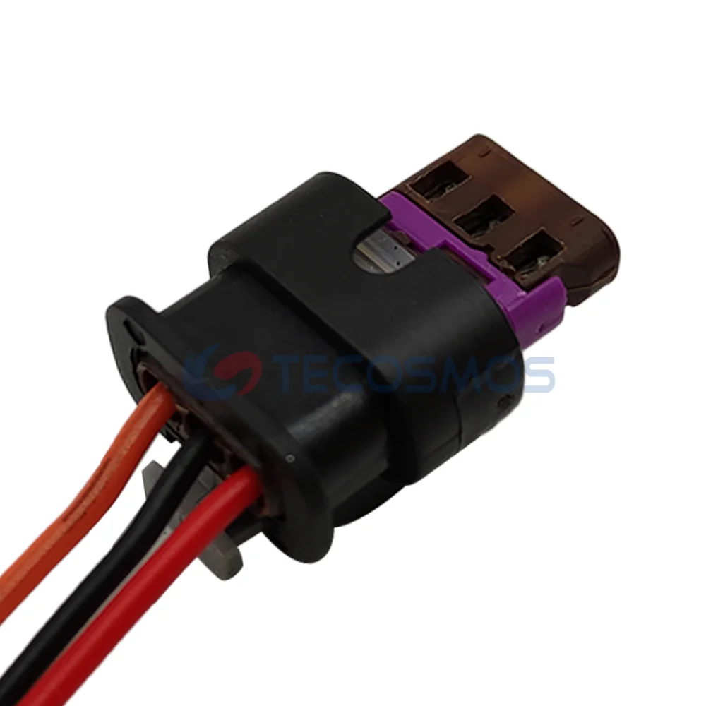 Conector automático 4F del arnés de cables del enchufe del sensor de presión de aceite impermeable hembra de 3 pines 0973703 A para VW AUDl GOLF PASSAT A1 A3 A4 A6 A7