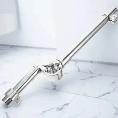 

Water Pipe Style Stand For Tom Drum Sturdy Metal Bracket Adjustable Holder Replacement Part Easy Install Drum Rack Hardware