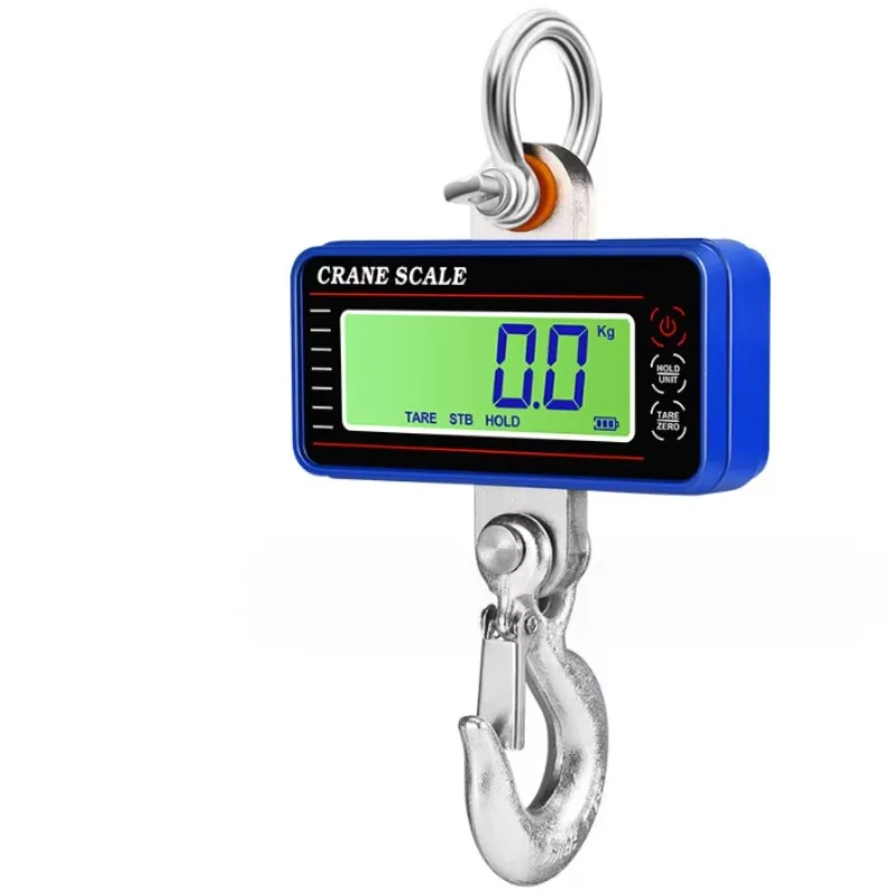مقياس الرافعة 1000 كجم 1 طن 2000 رطل ميزان رقمي LCD عالي الدقة صناعي عالي التحمل معلق بخطاف موازين معلقة #3