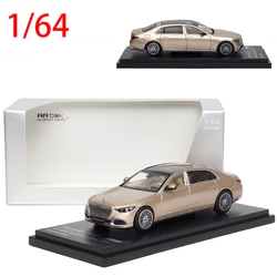 Diecast 1/64 Size AR Box Benz Model Car Benz S-Class 2021 Alloy Car Model Toys Boys Gift Collection Display Hobby Original Box