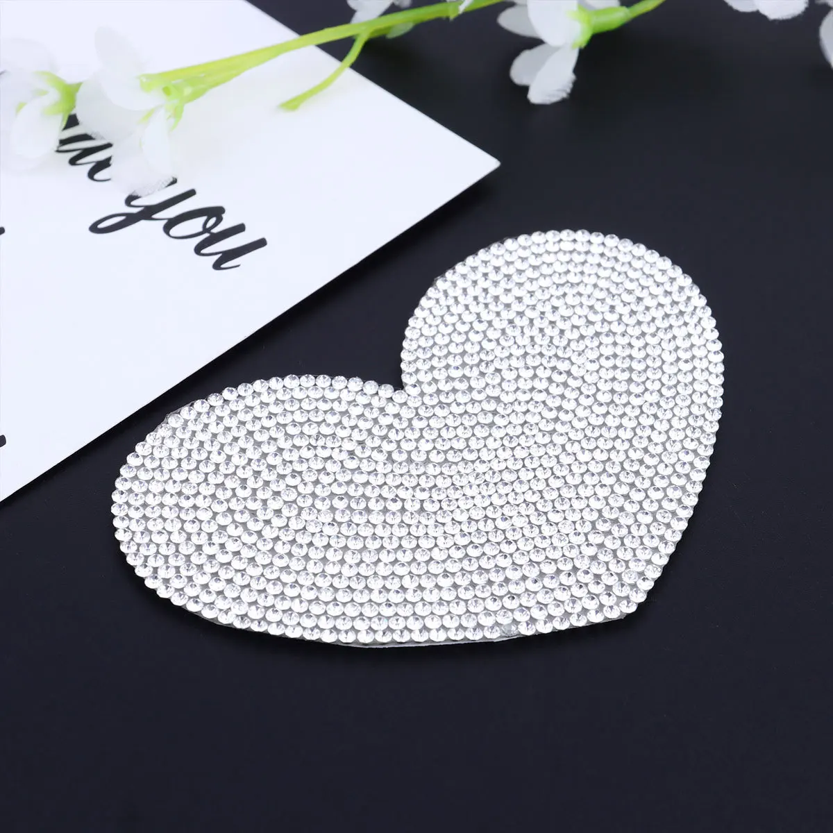 1 قطعة بلينغ على شكل قلب حجر الراين سيارة ملصق DIY بها بنفسك مقاوم للماء نافذة السيارات الوفير الأمتعة المحمول ملصق الديكور