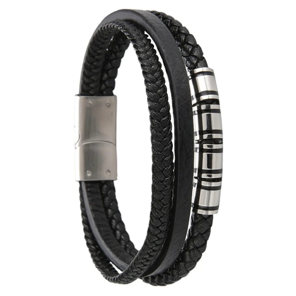 

Bracelet Man Knit Multi-layer Lightweight Stylish Wristwear Durable Steel Comfortable Travel Beach Holiday Gift
