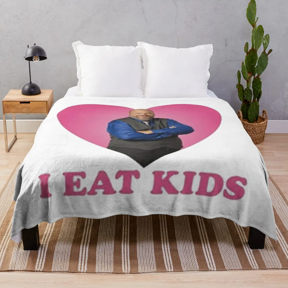 

i eat kids Bertram Throw Blanket Soft Plaid Quilt Blankets Sofas Of Decoration Summer Camping Blankets