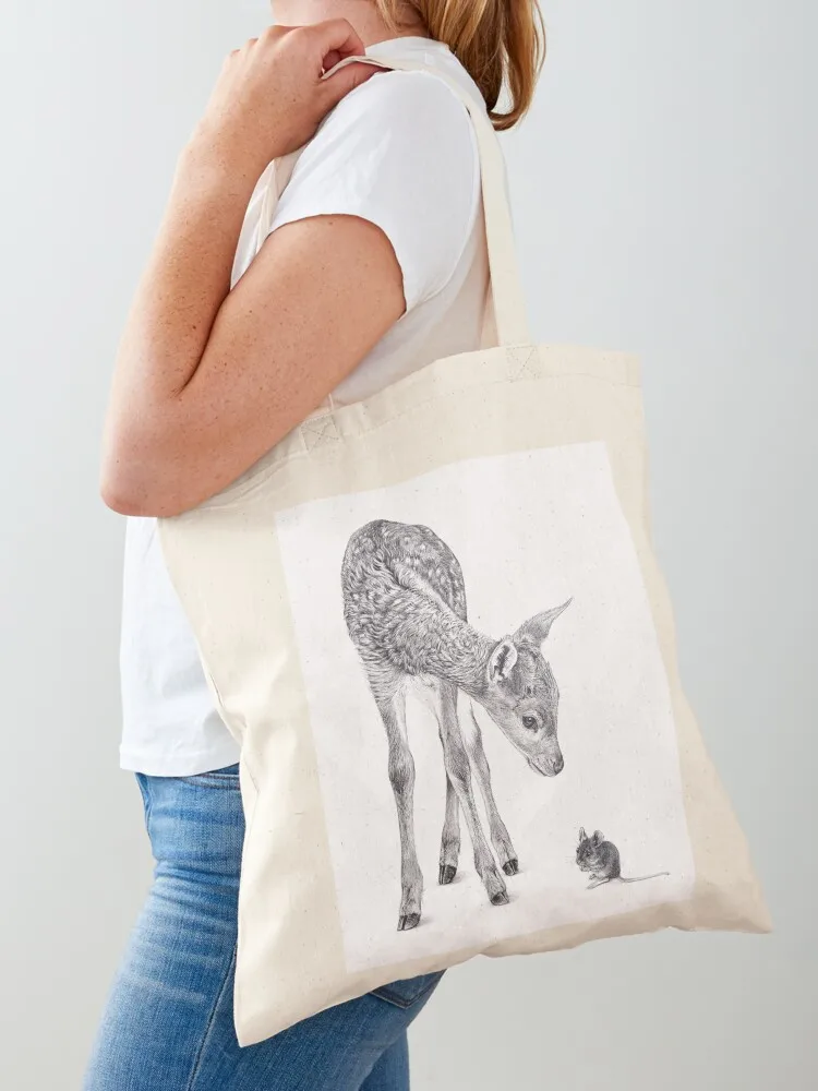 

Fawn and Mouse Tote Bag canvas tote bag Lady bags Reusable bags free delivery bags