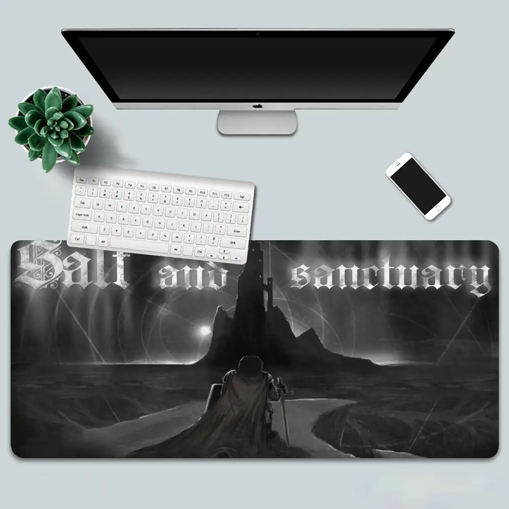 Dark fantasy action soul game Salt and Sanctuary Mouse Pad Non-Slip Rubber Edge locking mousepads gaming Game play mats kawaii f