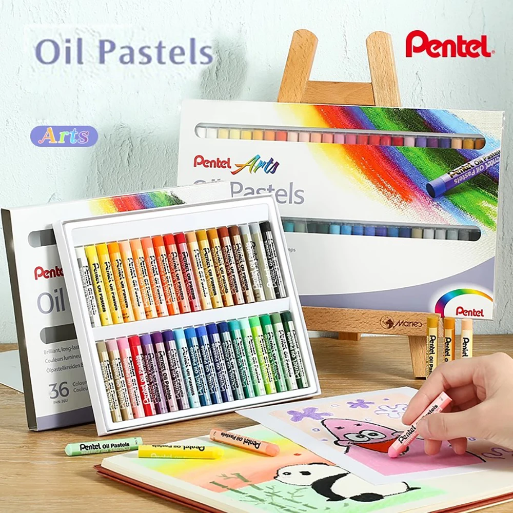 

Японские мелки Pentel PHN, масляная пастельная палочка, окрашенная палочка, ручные маркеры, раскраска, граффити, художественные канцелярские принадлежности, 50 цветов