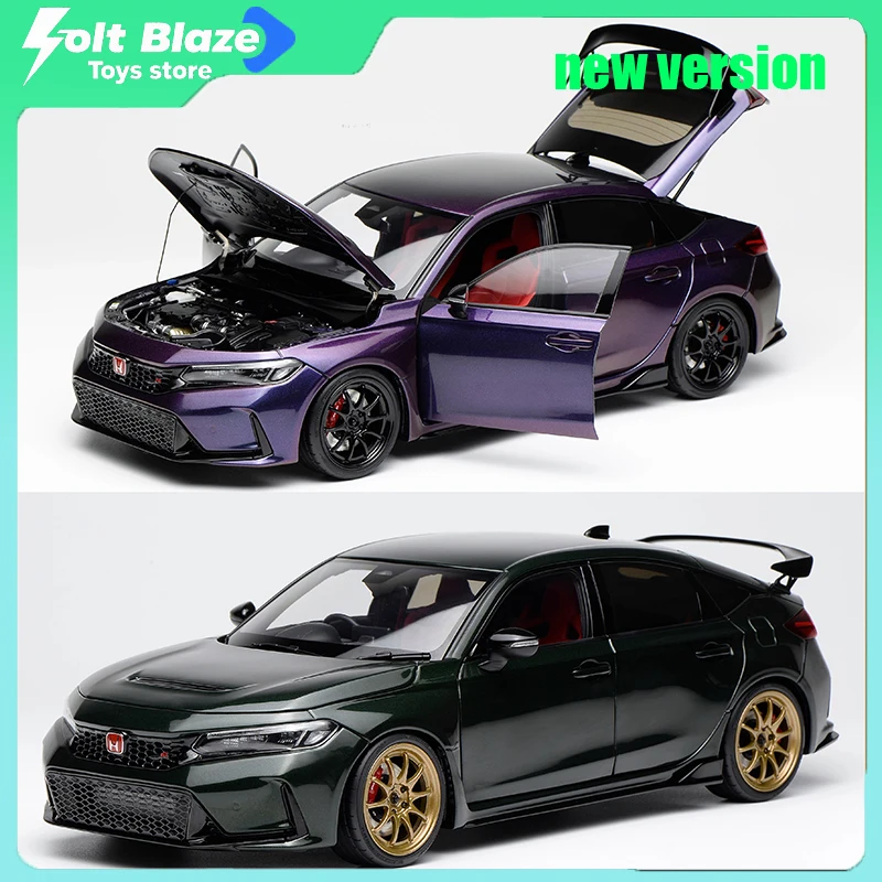 

Motorhelix 1/18 Honda Civic Type R FL5 Deep Green Die-cast Fully Openable Car Model Simulation Collection Cars Boy Birthday Gift