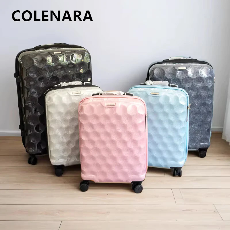 COLENARA Travel Luggage ABS + PC Boarding Box Large Capacity Trolley Case 20