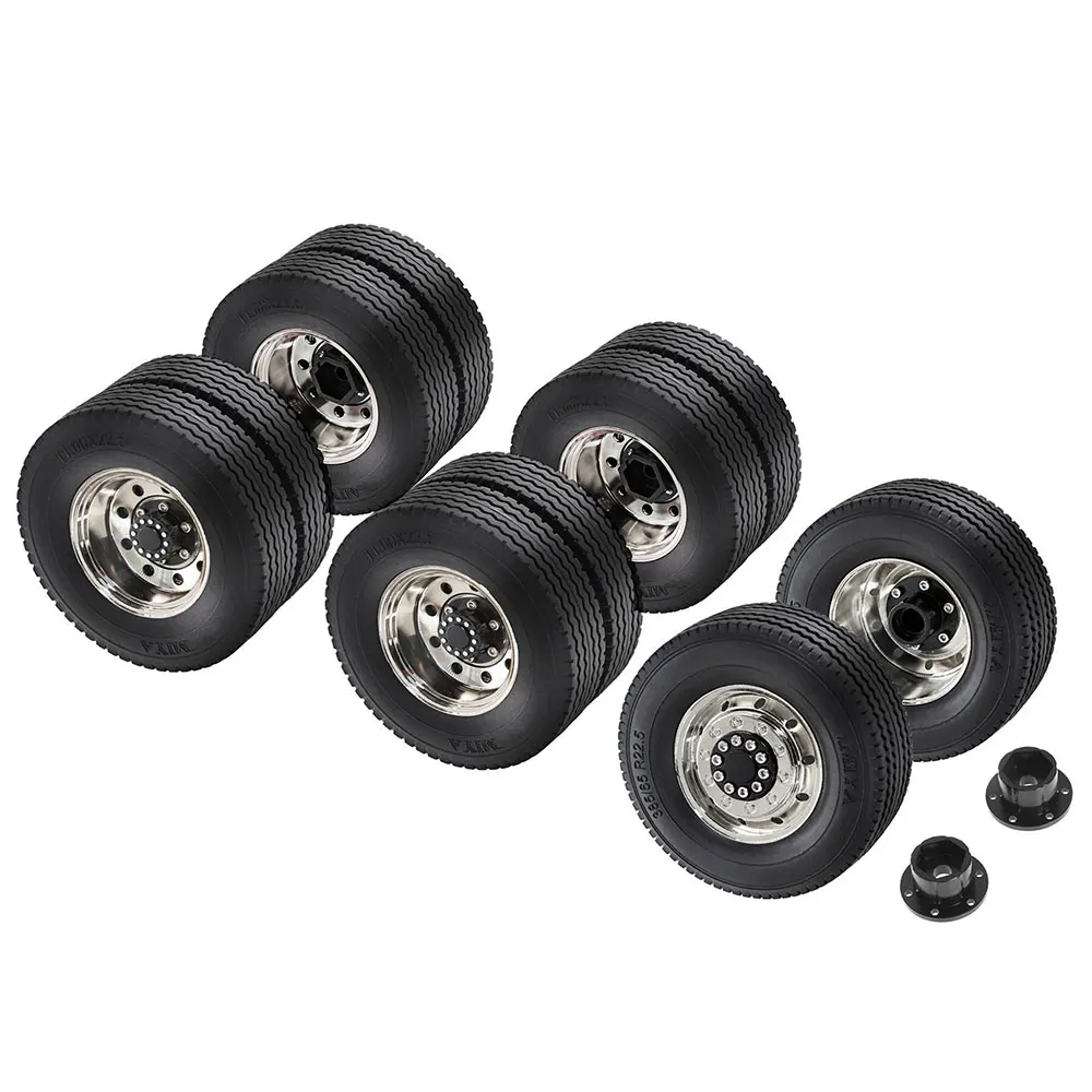 

1/14 TAMIYA RC Truck Универсальный металлический обод колеса и комплект шин, обновленные детали для моделей автомобилей