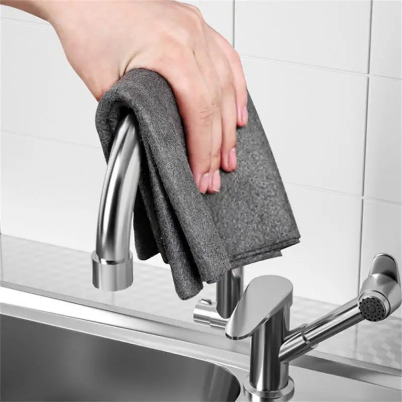 

Thickened Cleaning Cloth Window Glass Cloth Reusable Washing Rags No Trace Microfiber Kitchen Towel Kitchen Accessories