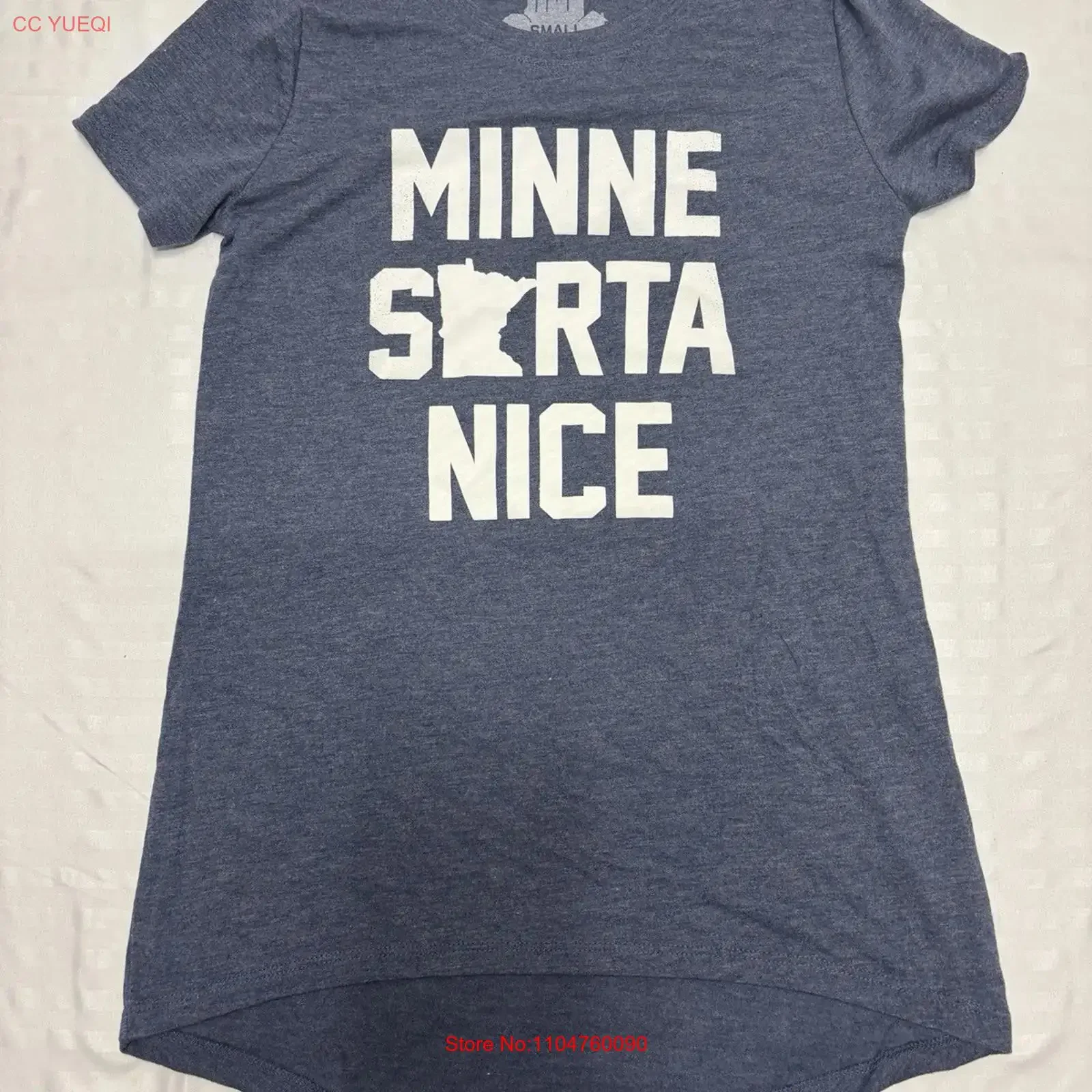Blue Minne Sirta Nice Popular Real Estate Agent Ladies' Crewneck T Shirt S vintage Washed streetwear Soft Versatile Casual