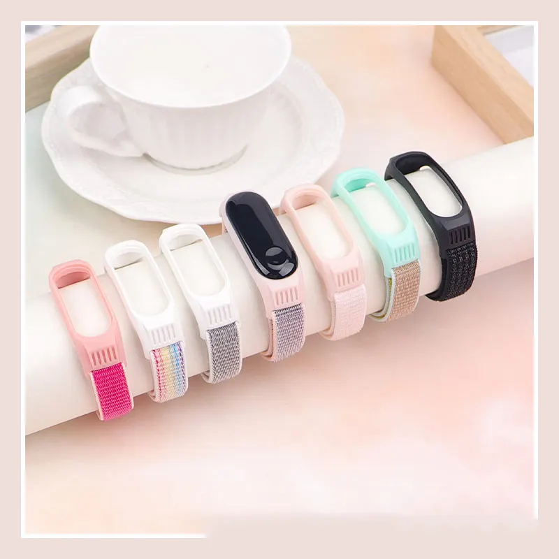 Nylon Strap For Xiaomi Mi Band 7 6 3 5 Bracelet Wristband Sports Breathable Bracelet For Miband 7 5 4 3 Replacement Correa Strap