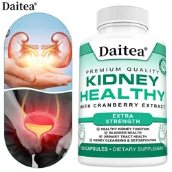 Premium Kidney Support Supplement (Cleansing & Detoxifying Supplement) for Urinary Tract & Bladder Health - Cranberry Extract