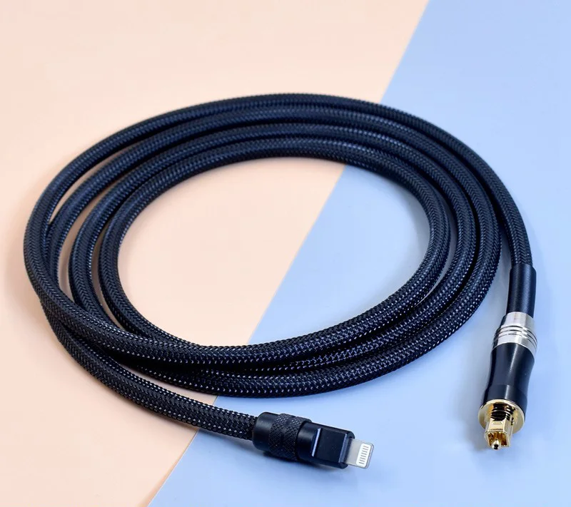 HIFI 6N OCC USB A/Type C/C100 Digital Signal To Optical Fiber Huawei Samsung Xiaomi Decode  Amplifier DSP Audio Speaker Cable