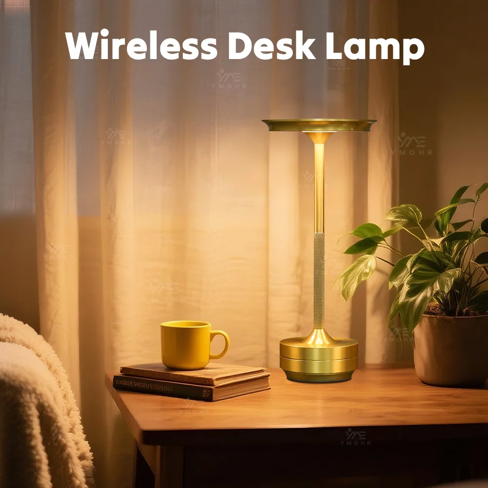 الصحن الطائر ضوء الليل مصباح مكتبي لاسلكي LED قابلة للشحن غرزة غرفة الديكور خمر اللمس المزاج ضوء للدراسة بجانب السرير مصابيح طاولة ضوء مستشعر هدية ديكور لغرفة الأطفال غرفة نوم بار اكسسوارات ديكور المنزل هالوين