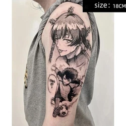 Anime BLUE LOCK Temporary Tattoos Cartoon Bachira Meguru Transfer Tattoo Body Art Waterproof Fake Tatoo Sticker for Woman Men