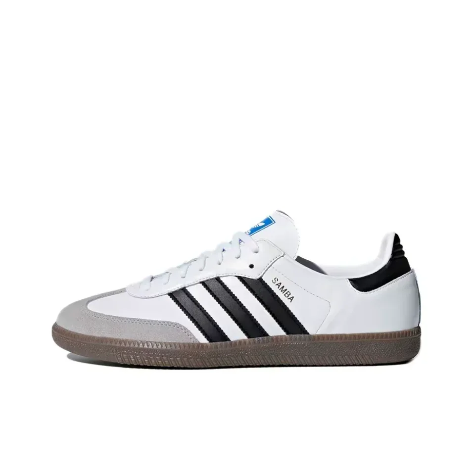 Adidas Samba OG 'White Black Gum'  B75806 Non-slip Wear-resistant Low-top Sneakers for Men and Women