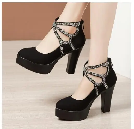

Winter Autumn New Women Pumps Pointed Toe High Heels Ladies Suedes Shoes Fashion Heels Pumps Sexy Party ShoesPerformance shoe