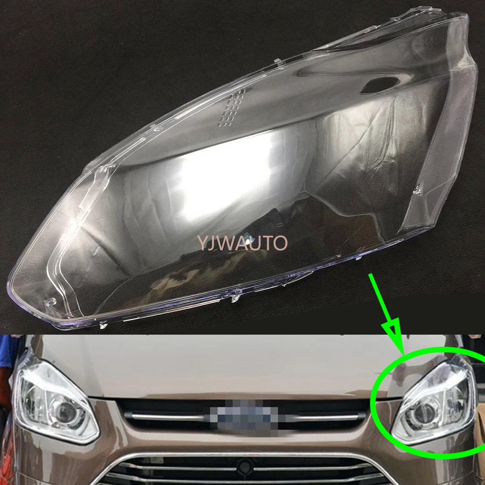 

For Ford Transit Tourneo Custom 2013~2017 Headlamp Lens Car Headlight Cover Glass Replacement Auto Shell