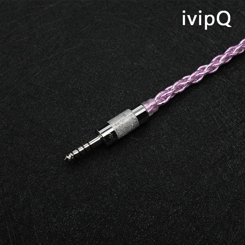 IvipQ Heartbeat Frequency Kabel Hochreines Einkristall-Silber+Kupferlegierung+Silberfolie 4,4mm 2Pin MMCX IE900 Audio IEM Kabel – Detail 6