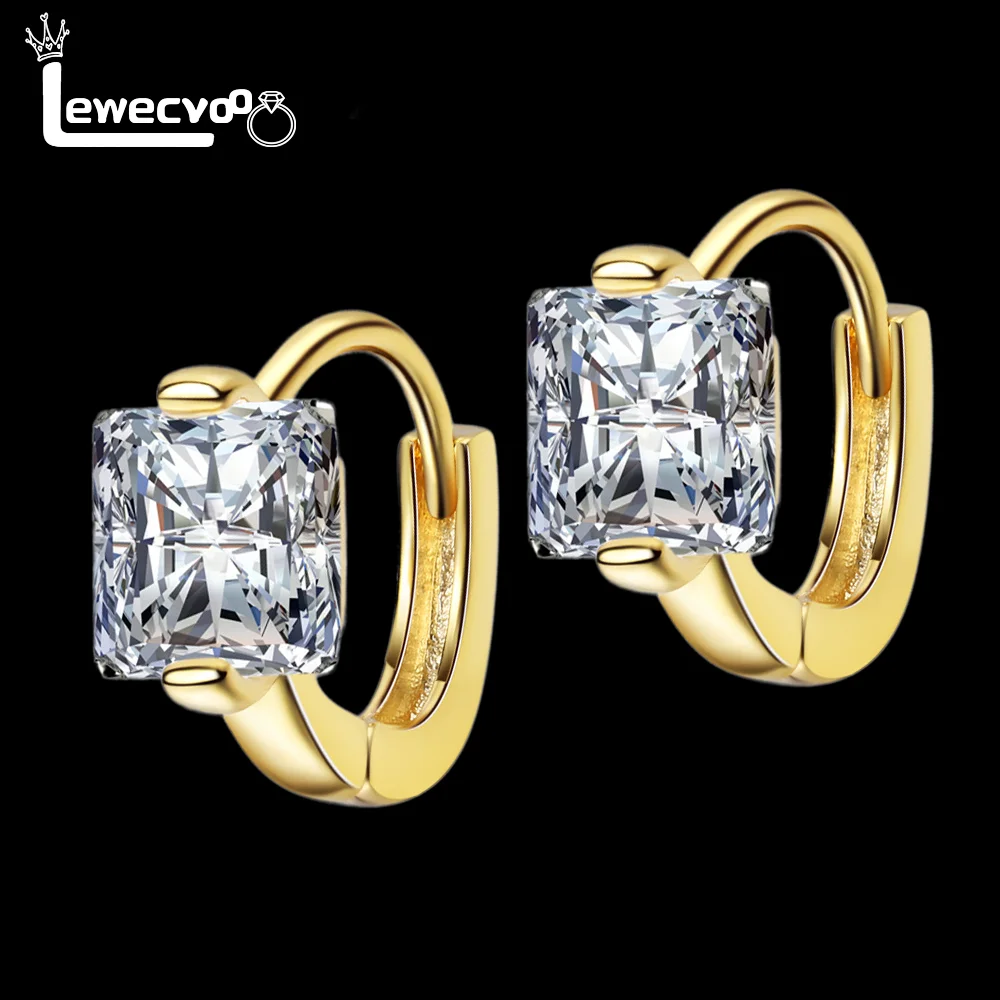 女性用925スターリングシルバーカラーイヤリング,象眼細工のキュービックジルコニア,18Kゴールドカラーイヤリング,チャームジュエリー,ギフト,ファッションスタンプ