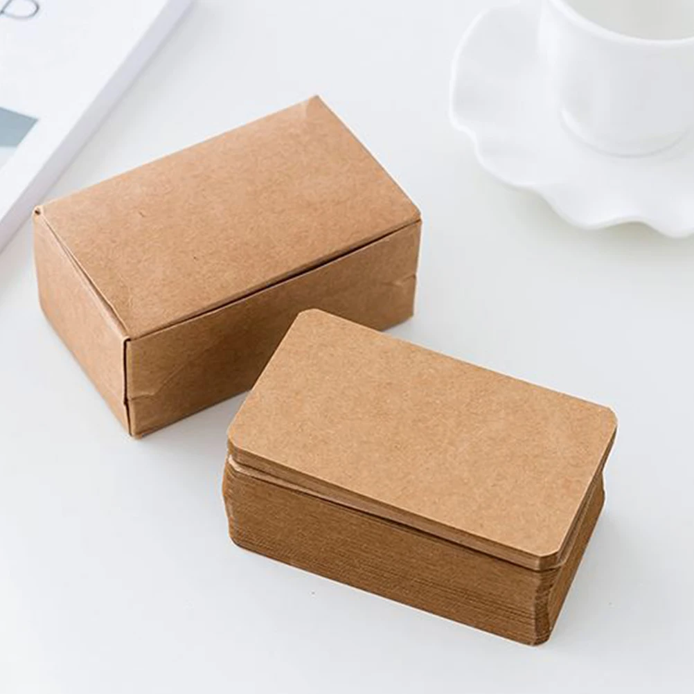

300 Pcs Cards Note Cards Kraft Paper Thicken DIY Blank Stationery Accessories Memo Pad Message Notes Book Indexing