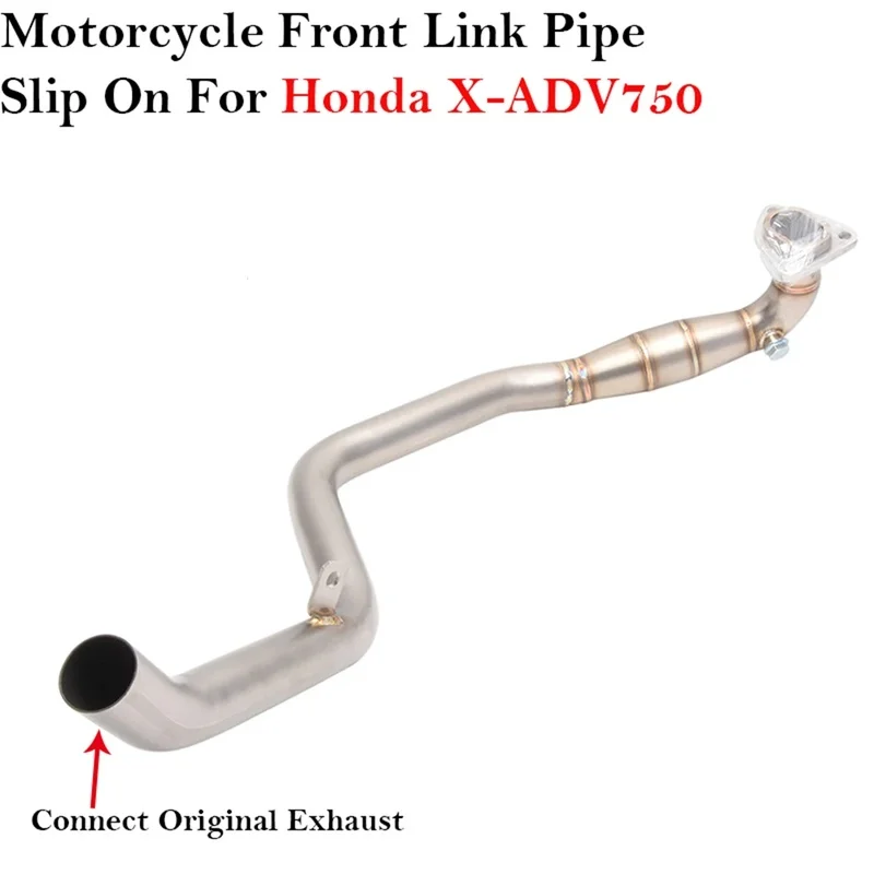 For Honda X‑ADV 750 XADV750, Motorcycle Exhaust System Front Header Link Pipe Connecting Original Exhaust Tube