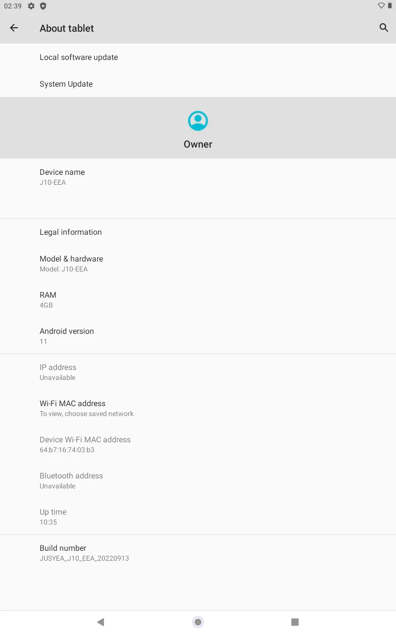 Big Sales 10.1 INCH T10 Type-C J10 Android 12 Tablet PC 4GB RAM 64GB ROM UNISOC T310 CPU Octa-Core 1.4GHz