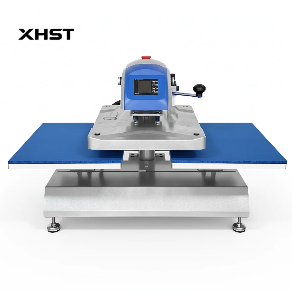 

Пневматический двухстанционный термопресс 16x20 для автоматической сублимационной печати на футболках