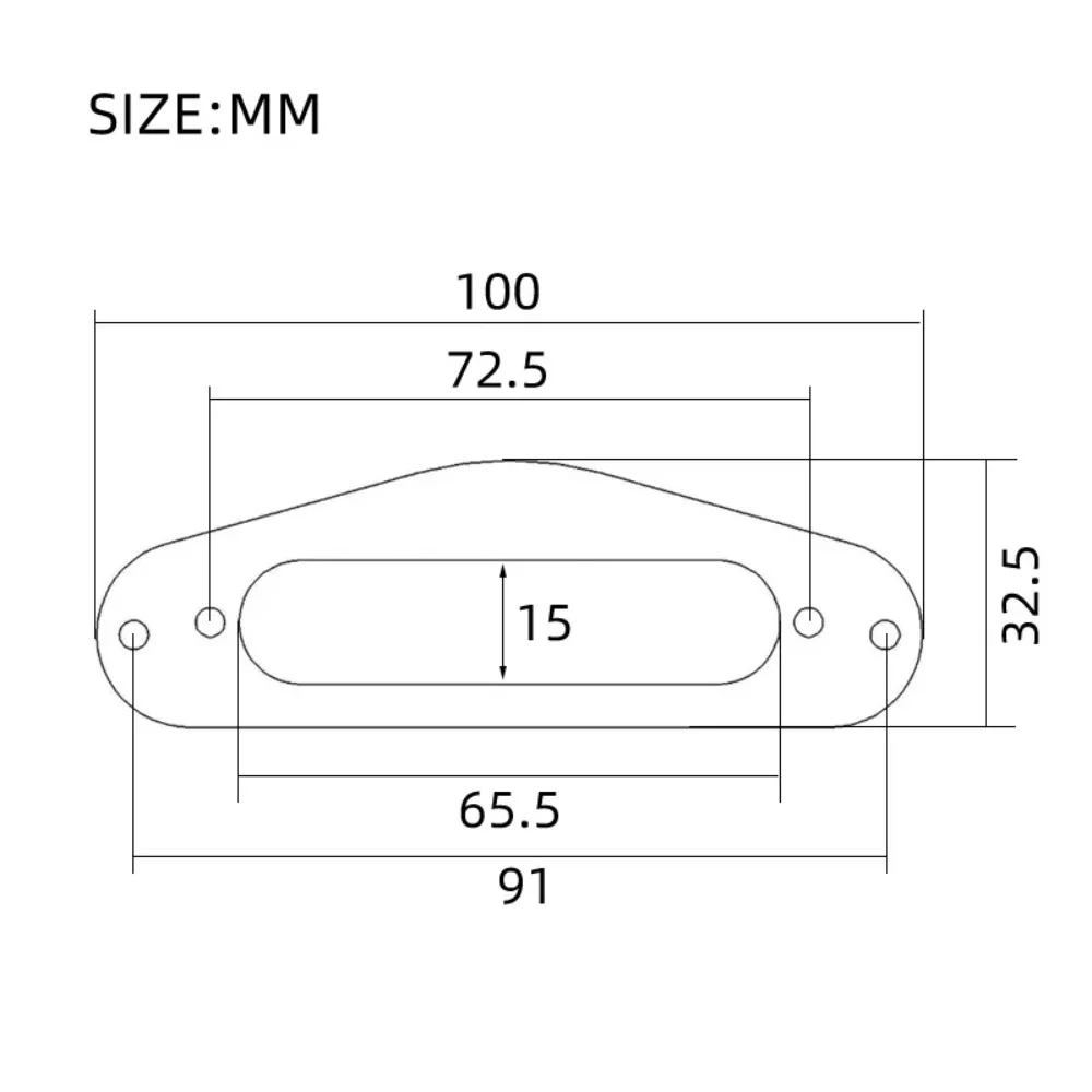 1PC TL Neck Pickup Triangular Metal Bracket, compatible with TL electric guitars