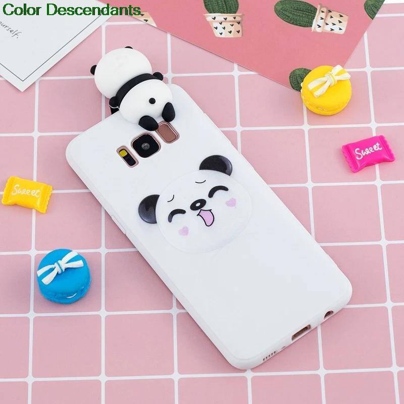 For Coque Samsung Galaxy S8 S 8 8S G950 G950FD SM-G950FD Case Cover 3D Cartoon Panda Unicorn Soft TPU Phone Case for Samsung S8