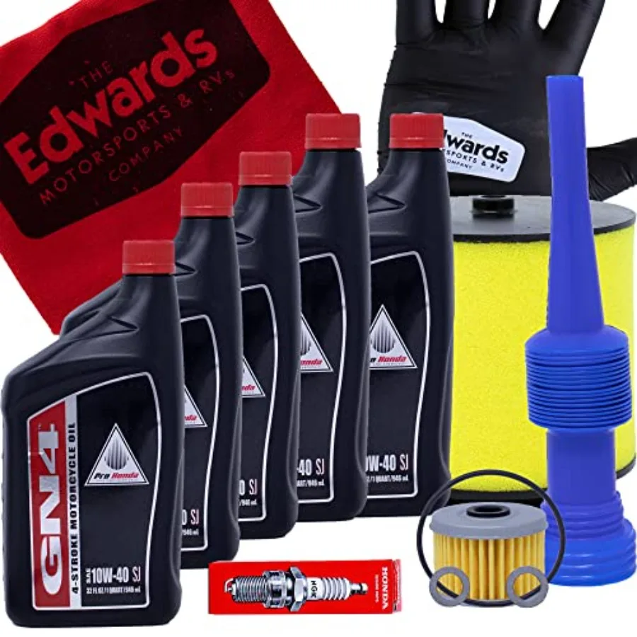 

Edwards Oil Change Kit for 2001-2004 Honda TRX 500 TRX500 Rubicon ATV Complete Maintenance Solution with High-Performance Filte