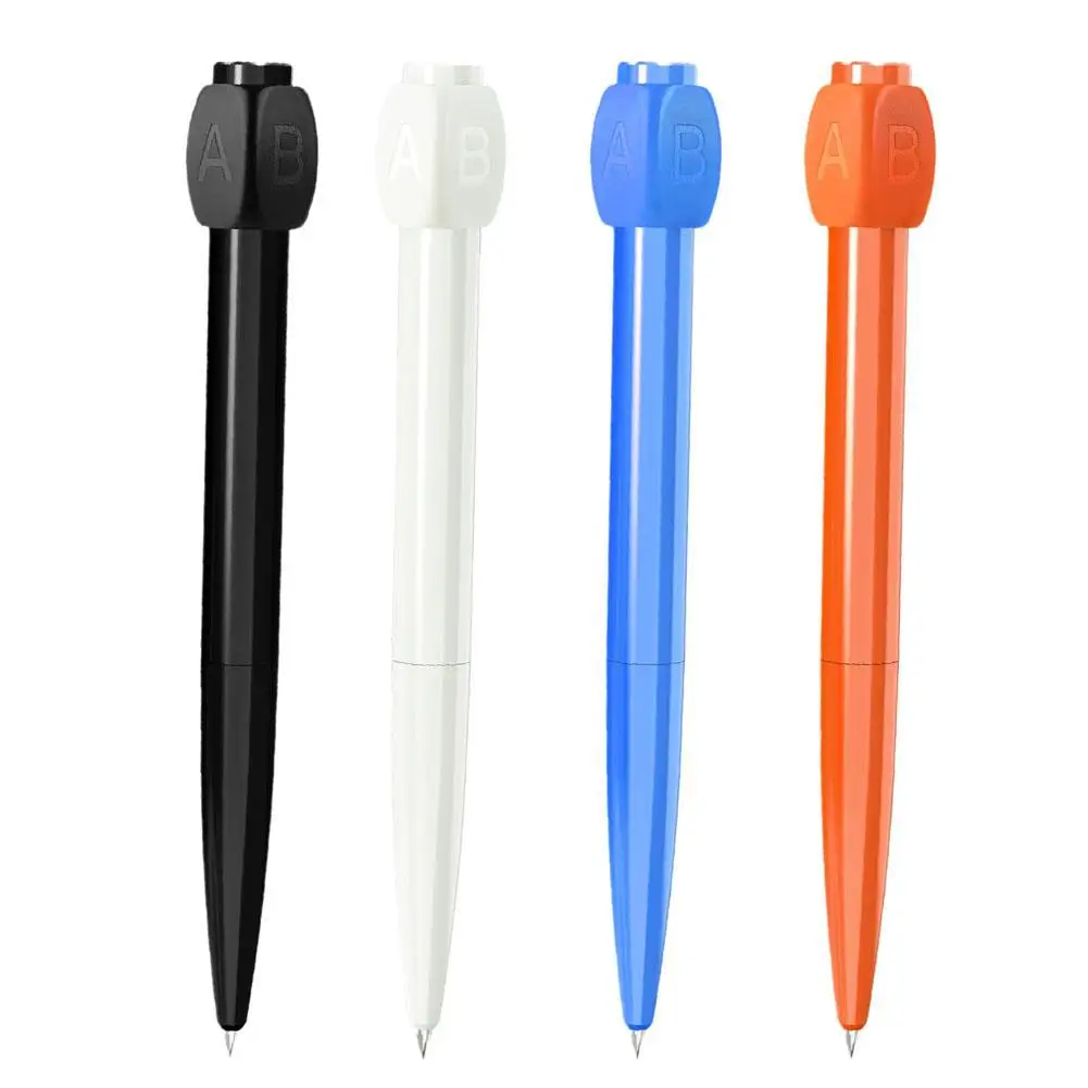 New Decompression Rotating Gel Pen Answer Pen Novelty Abcd Choose Ballpoint Pen ABCD Select Rotation Answer Black Gel Pen