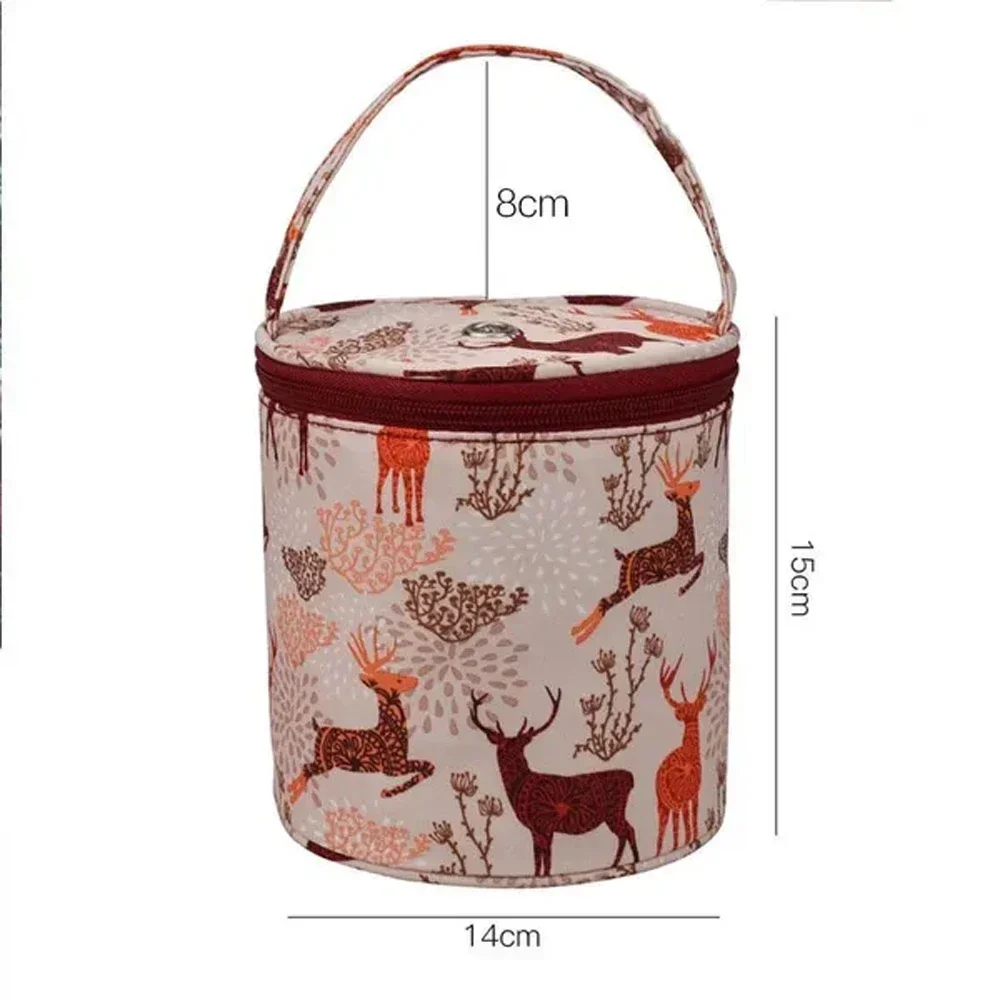 Hot New Small Yarn Storage Bag Waterproof Crochet Hooks Tote For Sewing Accessories Tools Gift