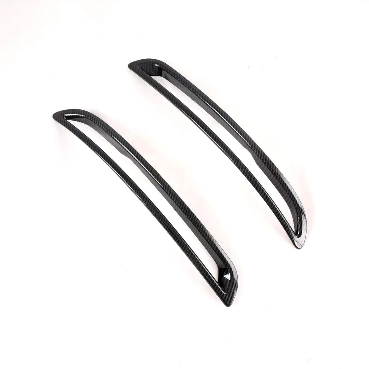 For Mazda CX30 CX-30 DM 2020-2022 ABS Carbon Fiber Rear Fog Light Cover Trim Sticker Rear Bumper Decoration Lamp Exterior