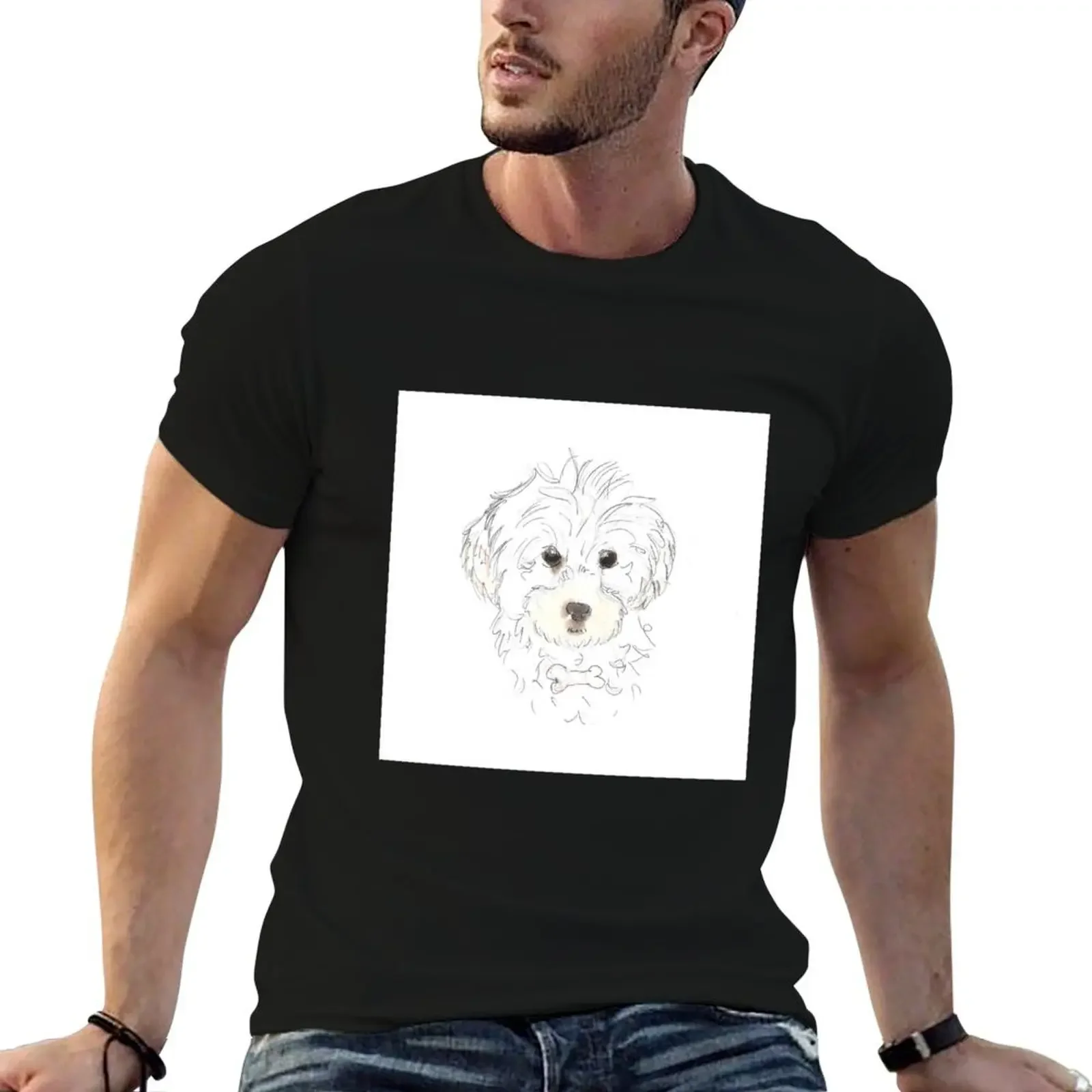 Cavapoo T-Shirt essential t shirt boys animal print cotton graphic tees mens workout shirts