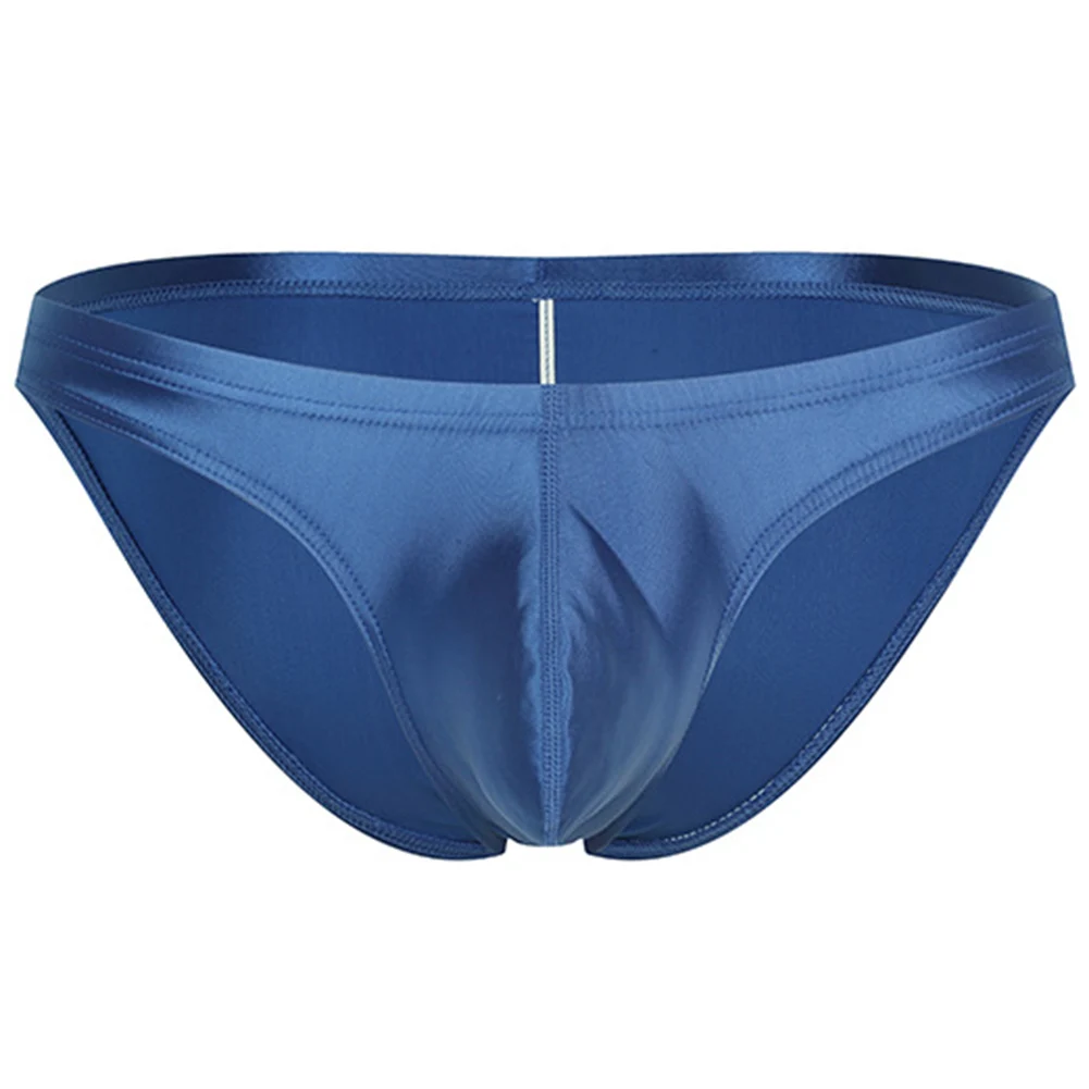 Mens Oil Shiny Glossy Silk Briefs Underwear Gay Sissy Pouch Underpants Breathable Unisex Panties Very Hot Lingerie Men's Clothes