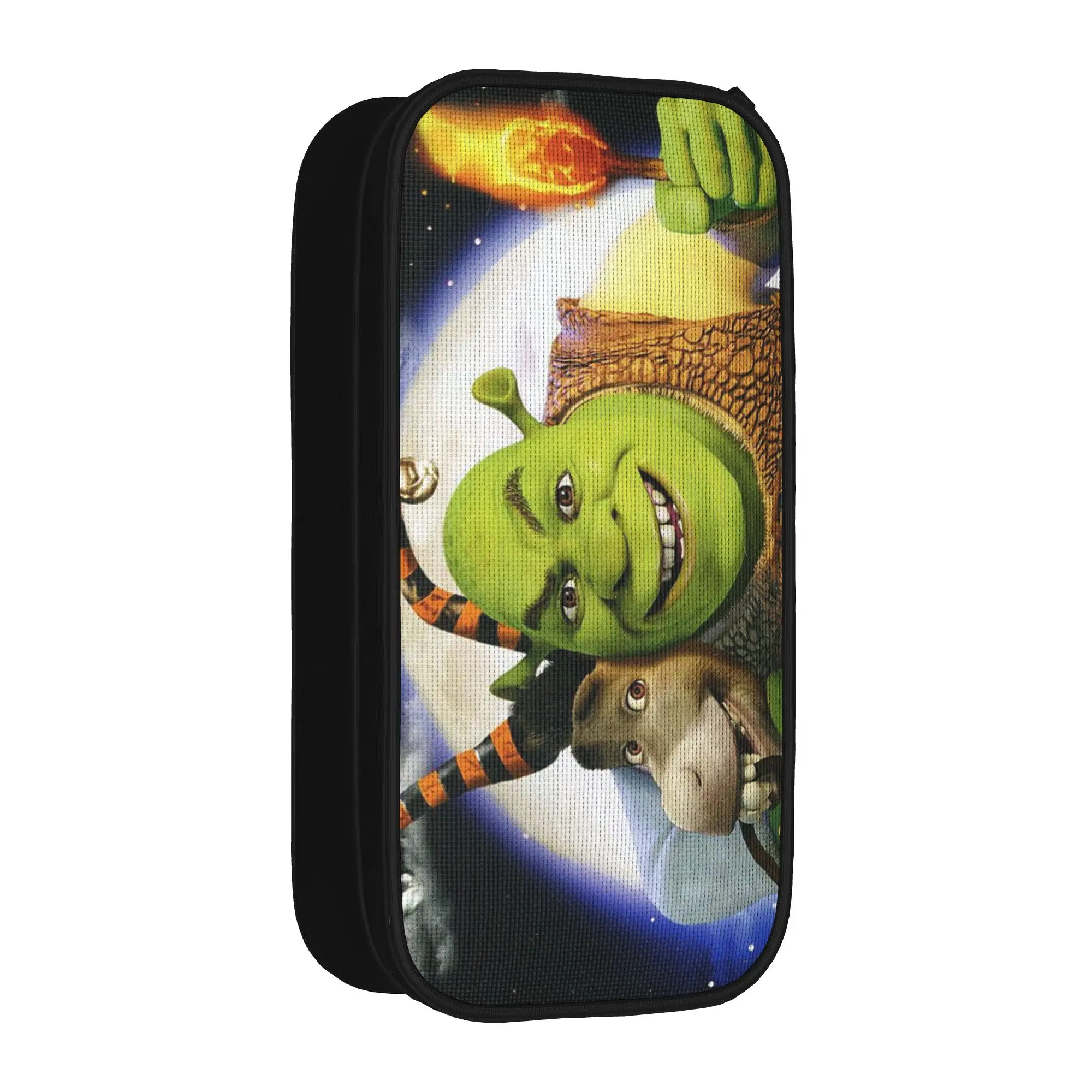 estojo-de-lapis-divertido-shrek-com-donkey-estojo-de-comedia-anime-para-estudantes-bolsa-grande-para-material-escolar-com-ziper