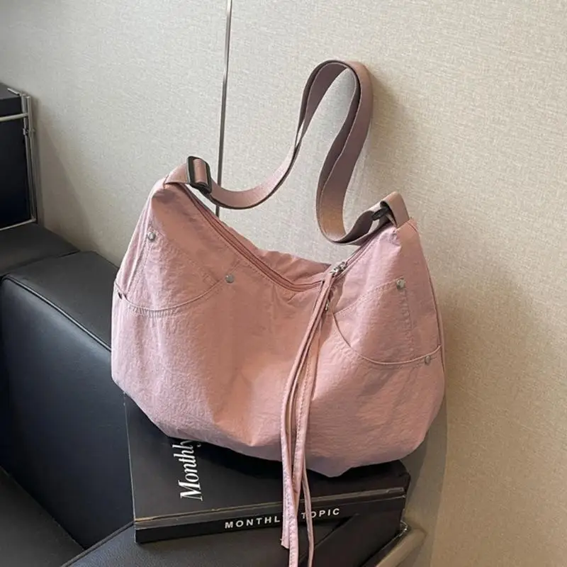 

Elegant Nylon Dumpling Bags Large Capacity Casual Shoulder Handbag for Women 20CA