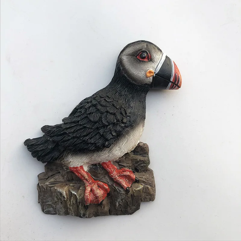

Fridge Magnet's New Creative Danish Animal Bird Resin Decorative Crafts Tourism Souvenir Message Sticker
