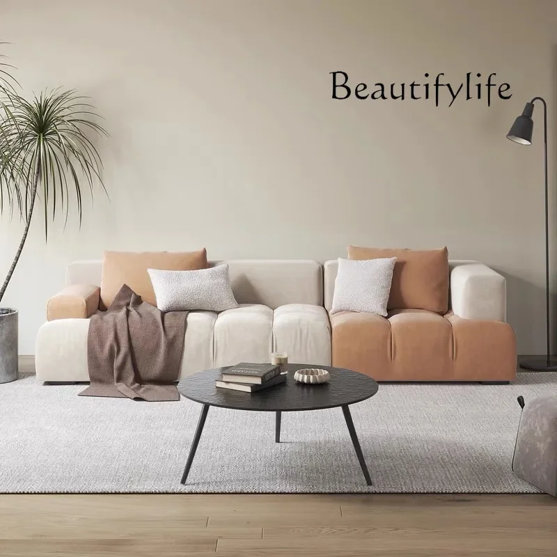 X36 Wabi Sansan Leave-in Technology Cloth Size Apartment Nordic Modern Simple Color Matching Creative Combination Square Fabric