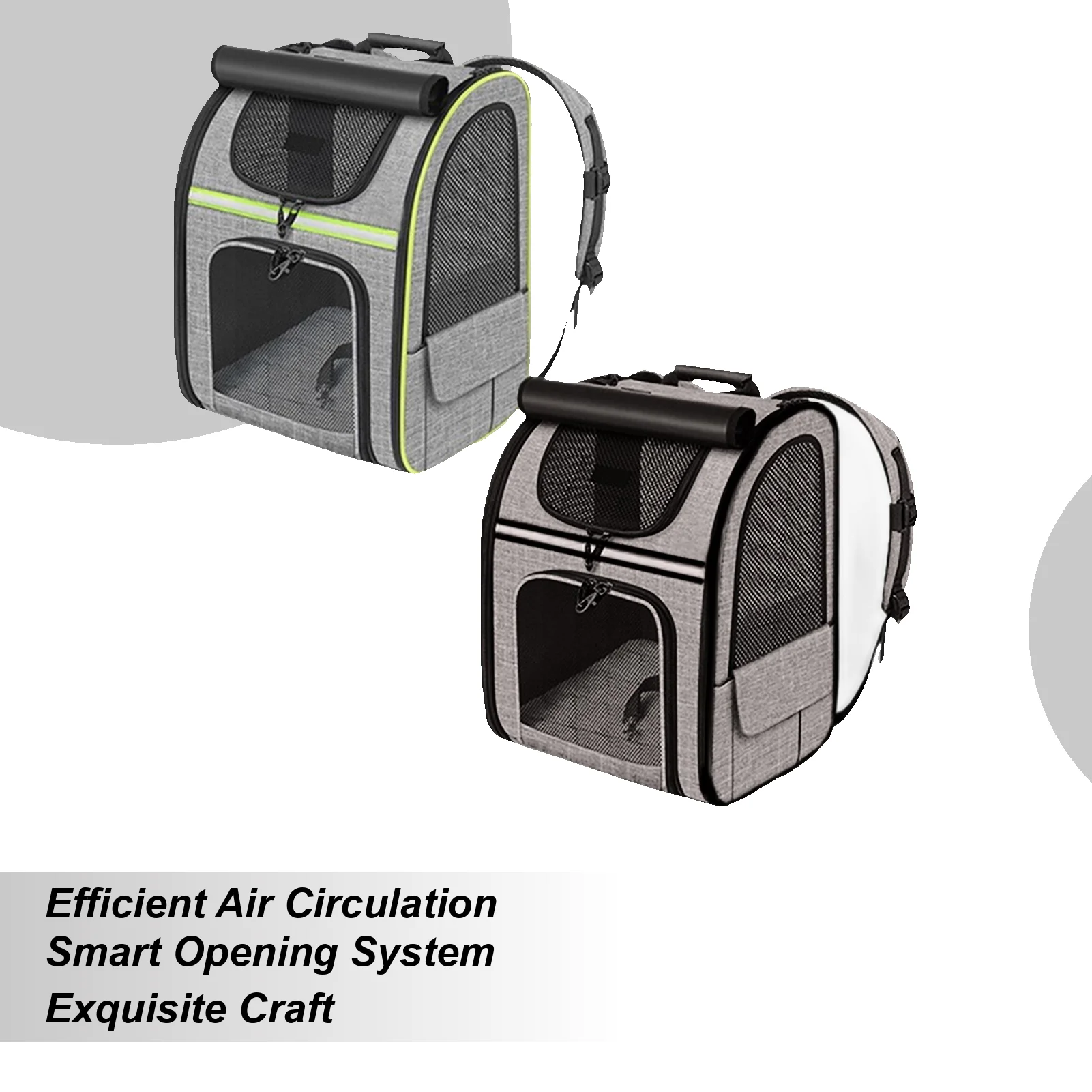 

Cat Carrier Backpack Portable Puppy Backpack Breathable Foldable Pet Bag For Outdoor Travel Motorcycle Camping Hiking