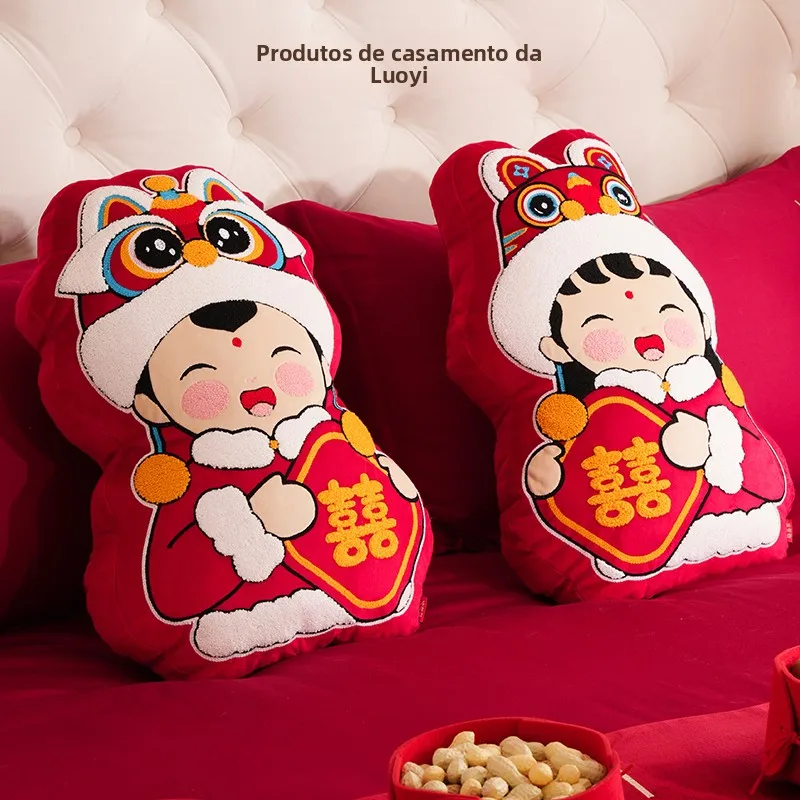 lorica-couple-wedding-dolls-bedding-decorative-accessories-plush-material-cartoon-style-wedding-celebration-gifts