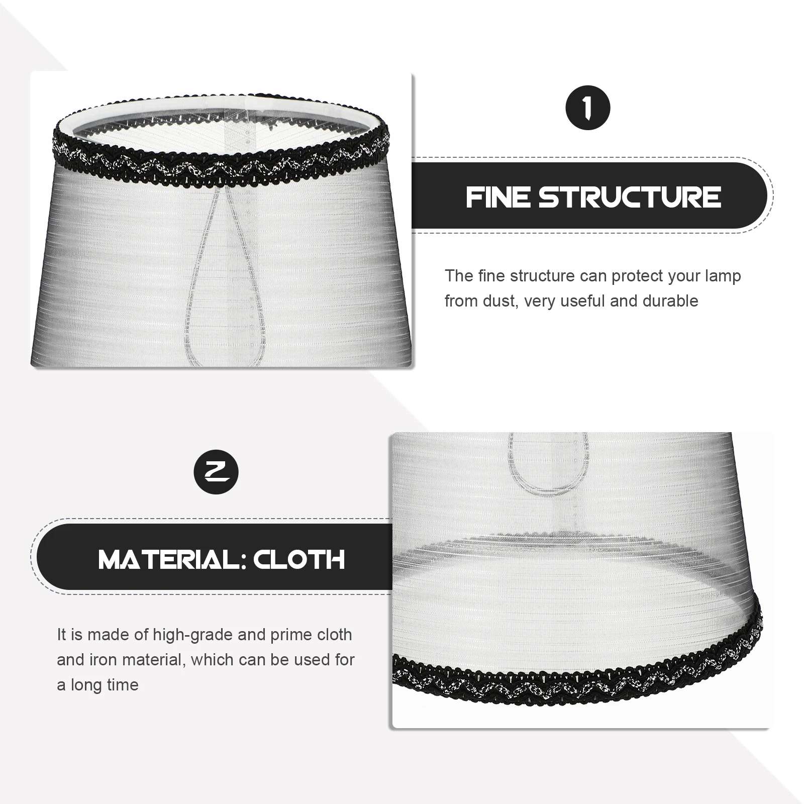 

Cloth Art Lamp Shade Europe Style Decorative Hanging Ceiling Light Cover for Home Bar Restaurant Living Room Indoor Use