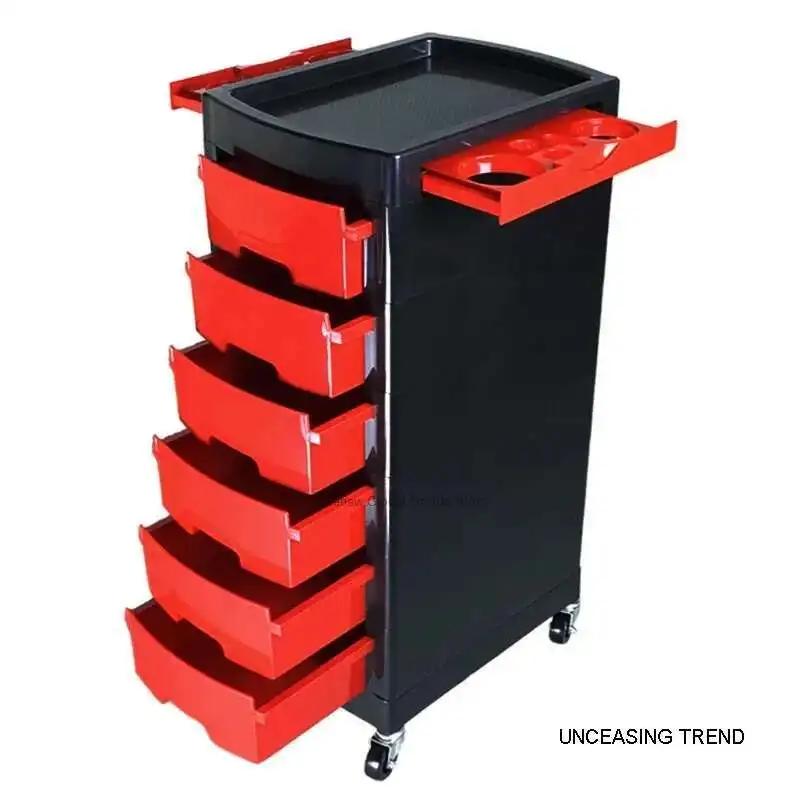 

Hair Stylist Salon Trolley Storage Cart Serving Wheels Salon Trolley Beauty Rolling Wagen Mit Rollen Pretty Furniture