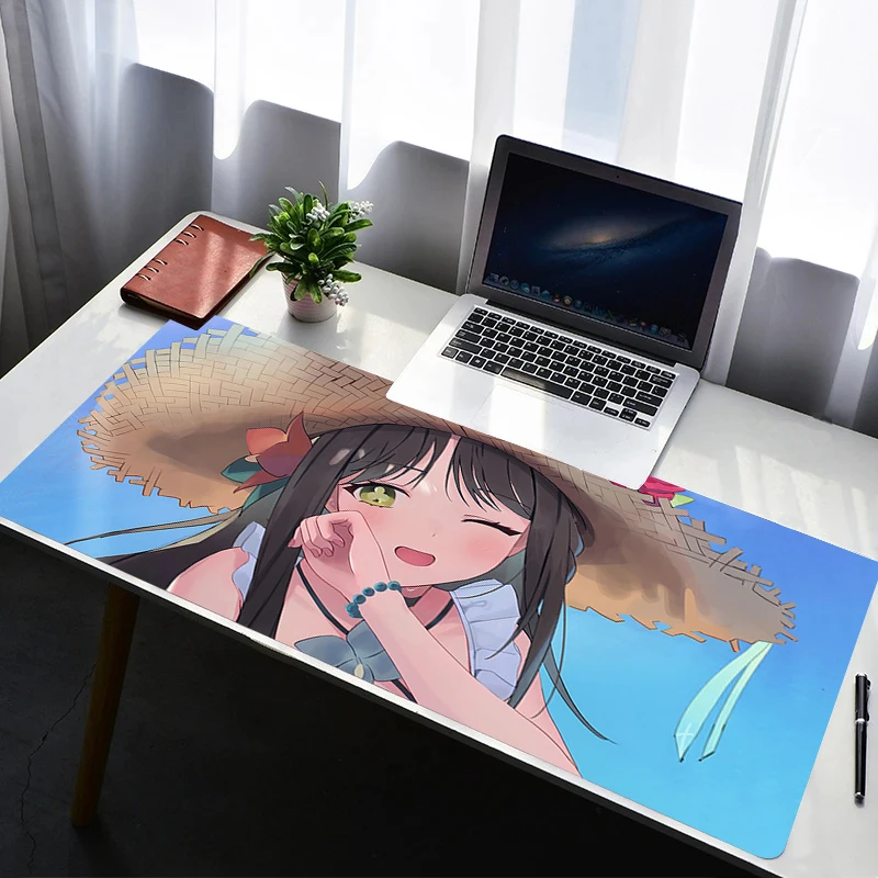 

Mouse Pad Rubber Anime Mousepad Office PC Gaming Accessories Keyboard Pad Laptop Desk B-black Survival Eternal Return Mouse Mat